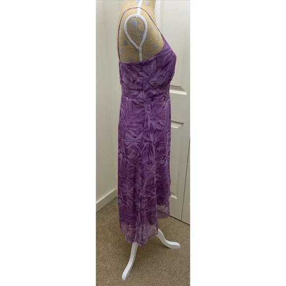 VtG Jonathan Martin 100% Silk Dress Y2K Fairy Babydoll Purple Sheer Sz 6 NWT - Picture 16 of 16